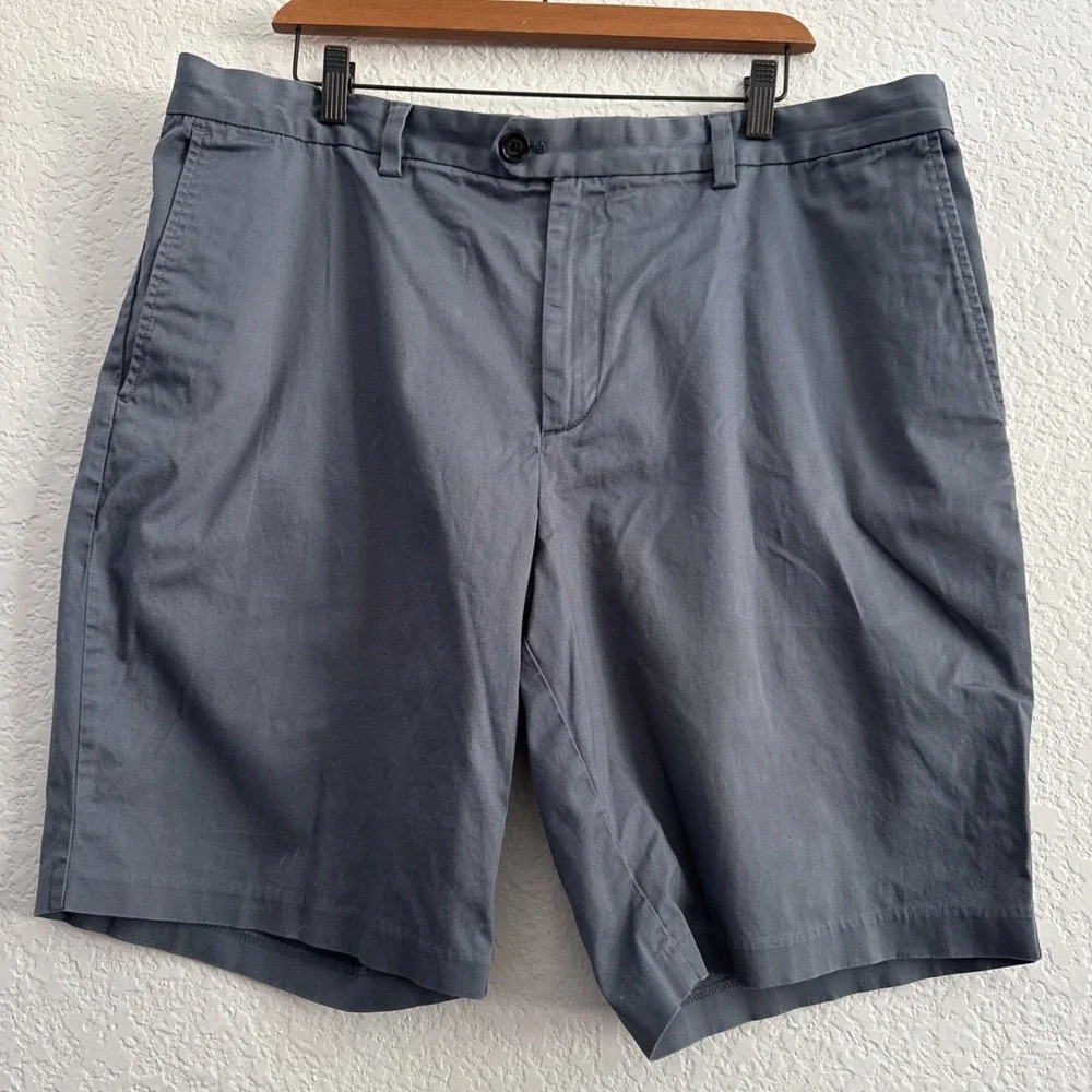 Banana Republic Aiden Chino Shorts Stormy Blue Mens 38 9.5